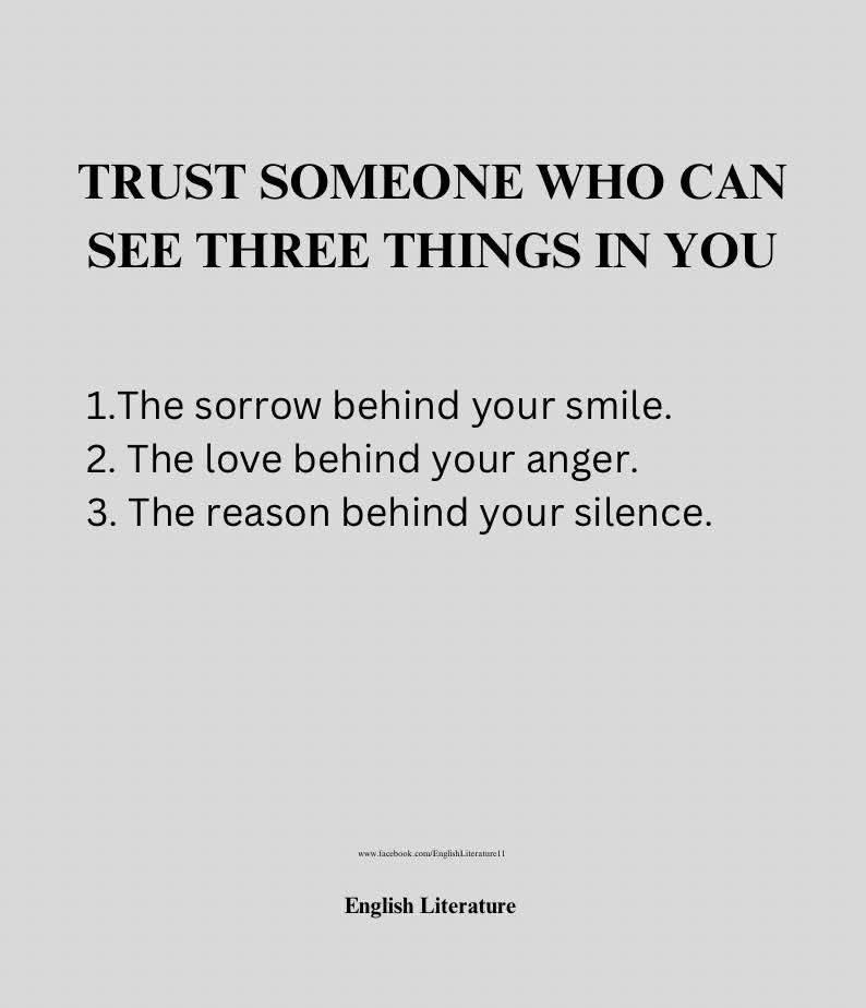 trust someone who